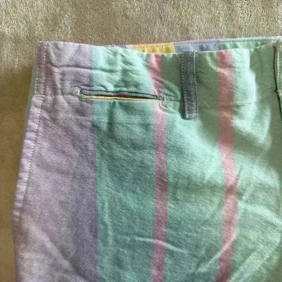 Polo By Ralph Lauren Women’s 100% Cotton Colour blocked sherbert Shorts Size 0 - Picture 3 of 6